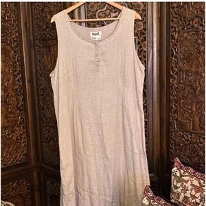 FLAX Dress Engelhart Linen ~ Large